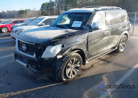 2017 Nissan Armada Platinum из США, поврежденный, VIN JN8AY2NF6H9302023